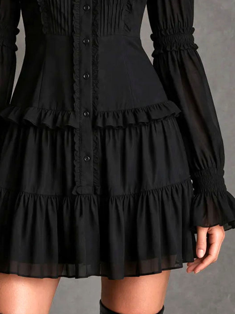 Gothic Mini Dress – Halloween Trend