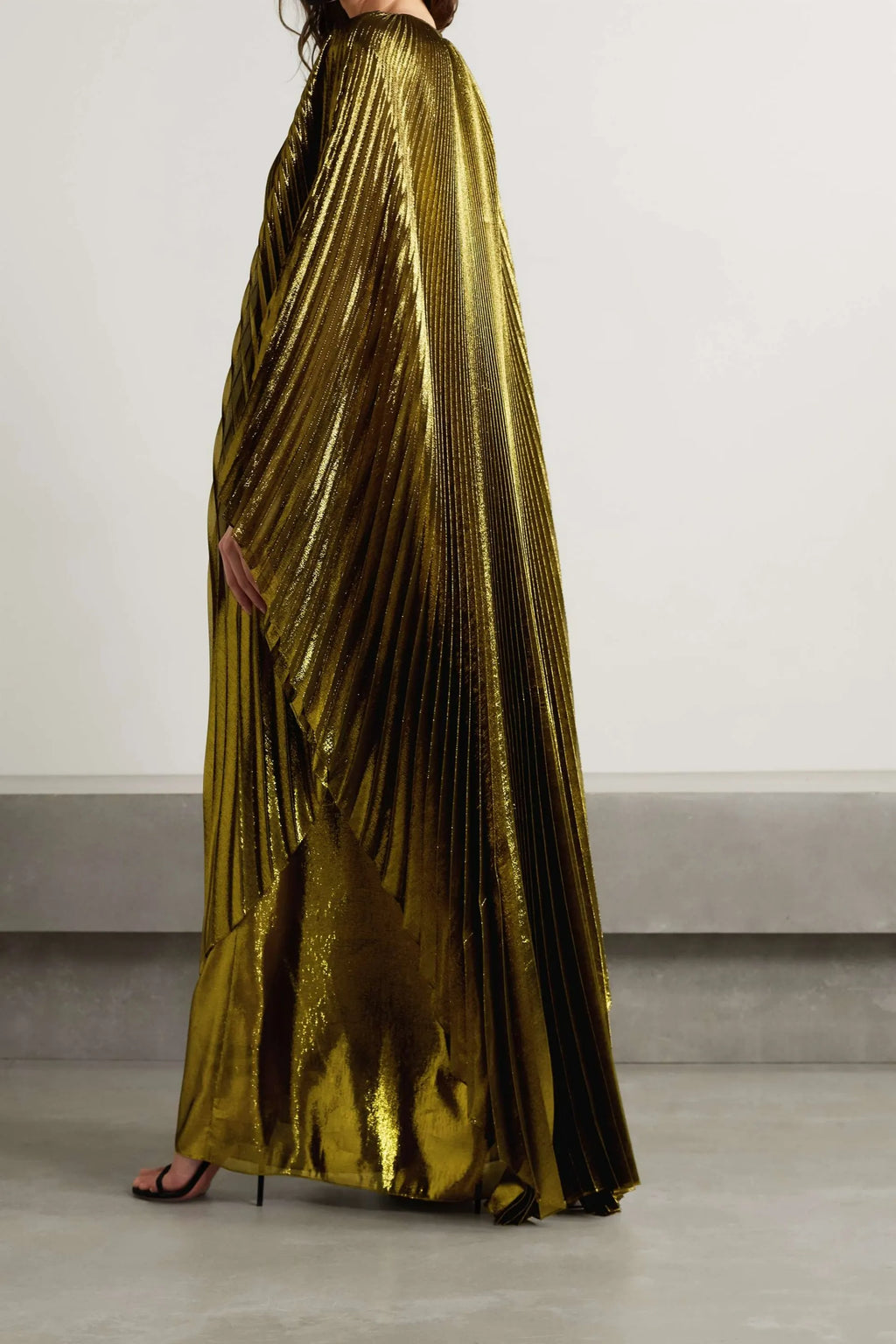 Pleated Straight Loose Robe Dress