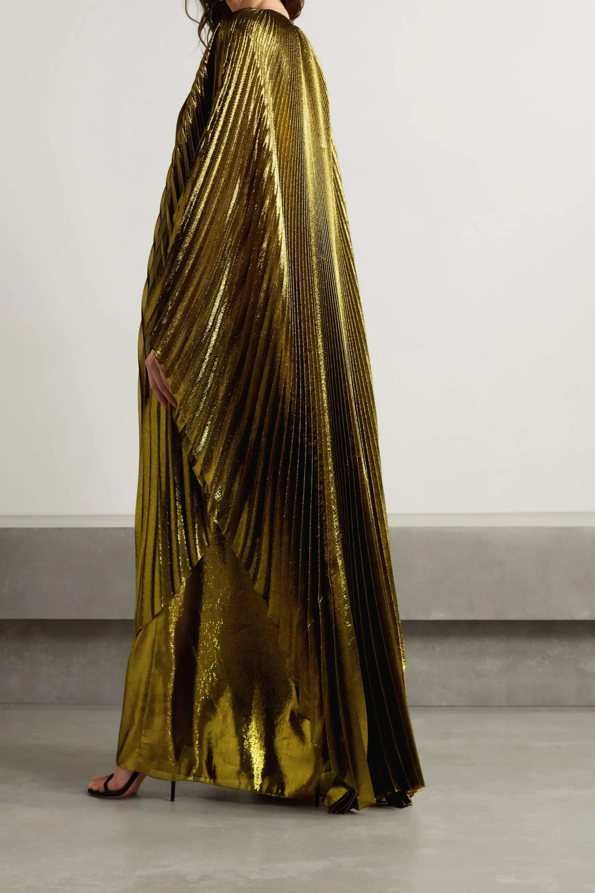 Pleated Straight Loose Robe Dress