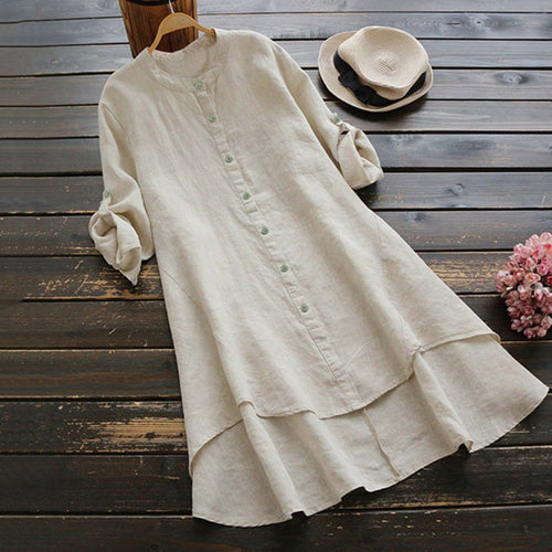 Vintage Midi Dress in linen, Affordable Luxury
