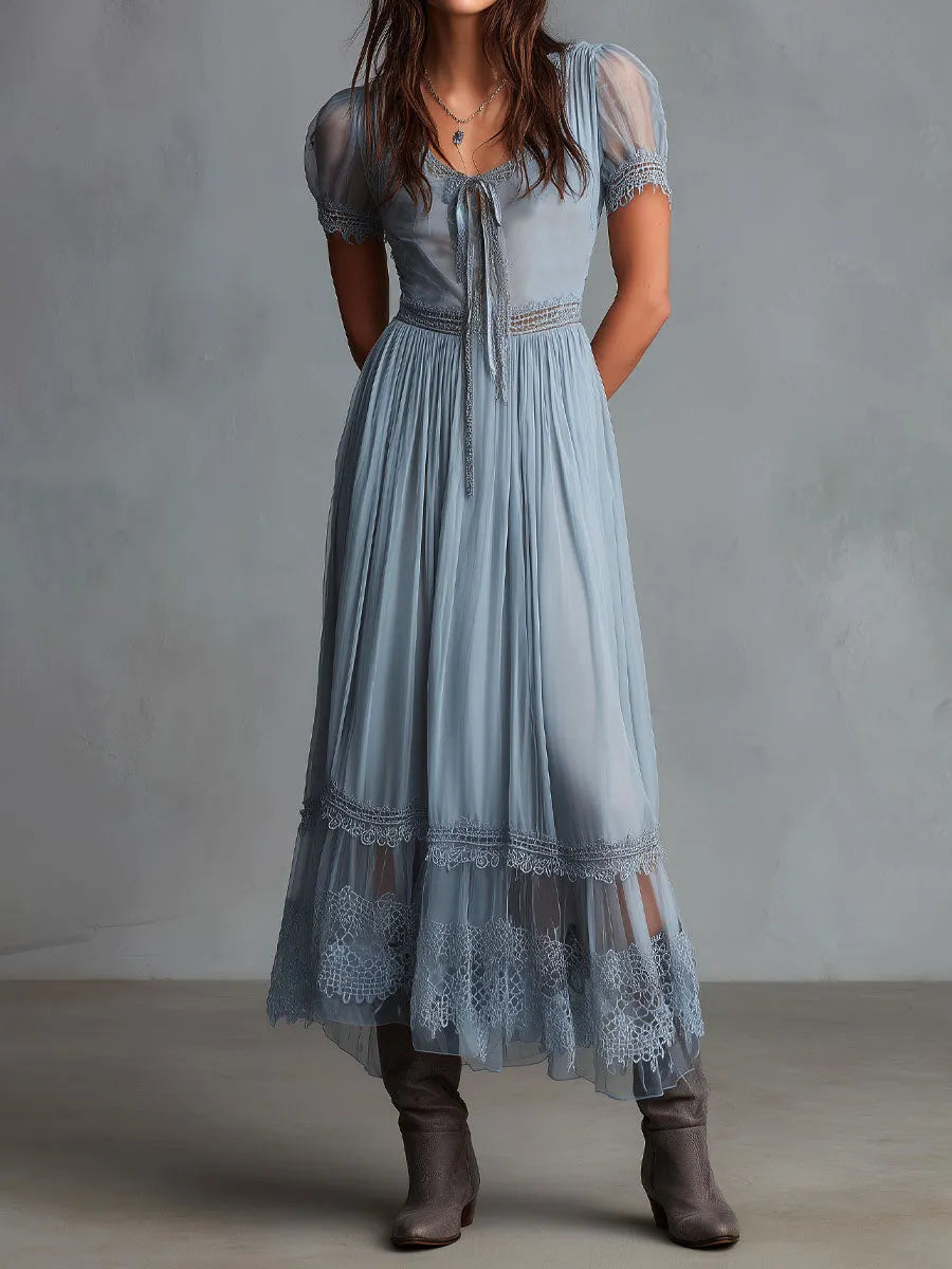 Chic Midi Dress in chiffon, Unbeatable Price