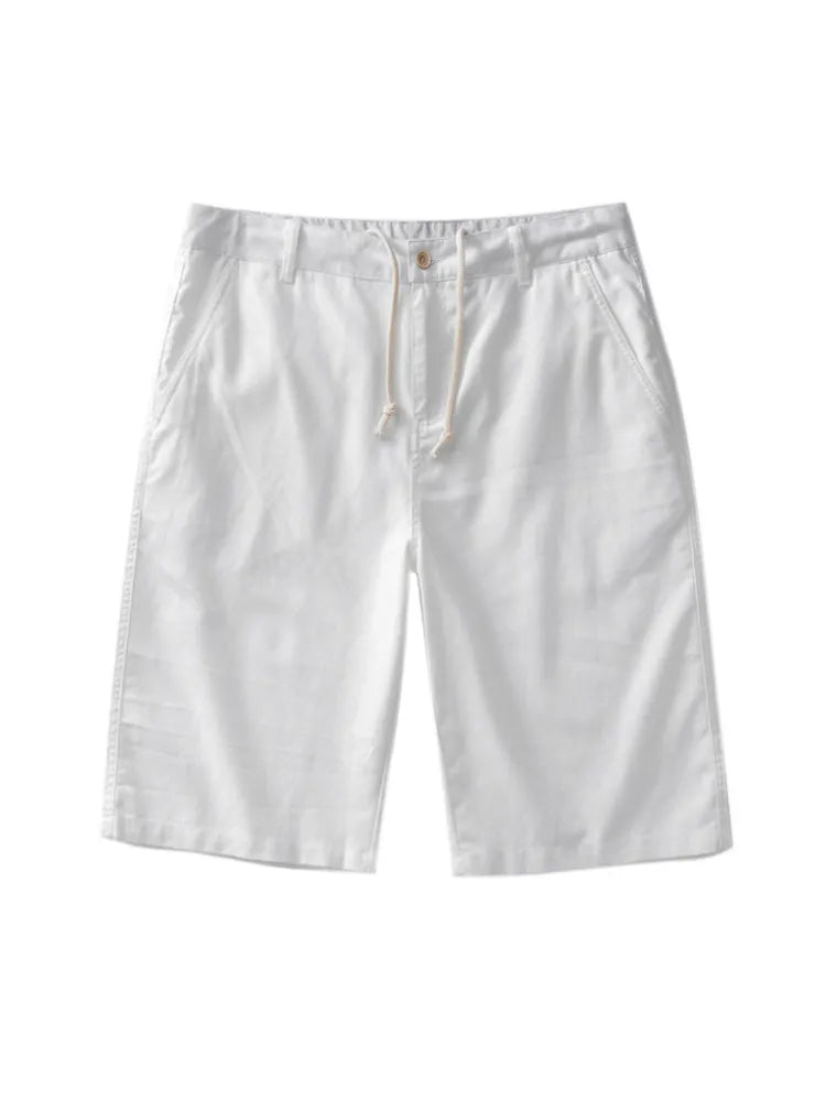 Men'S Casual Linen Midi Pants