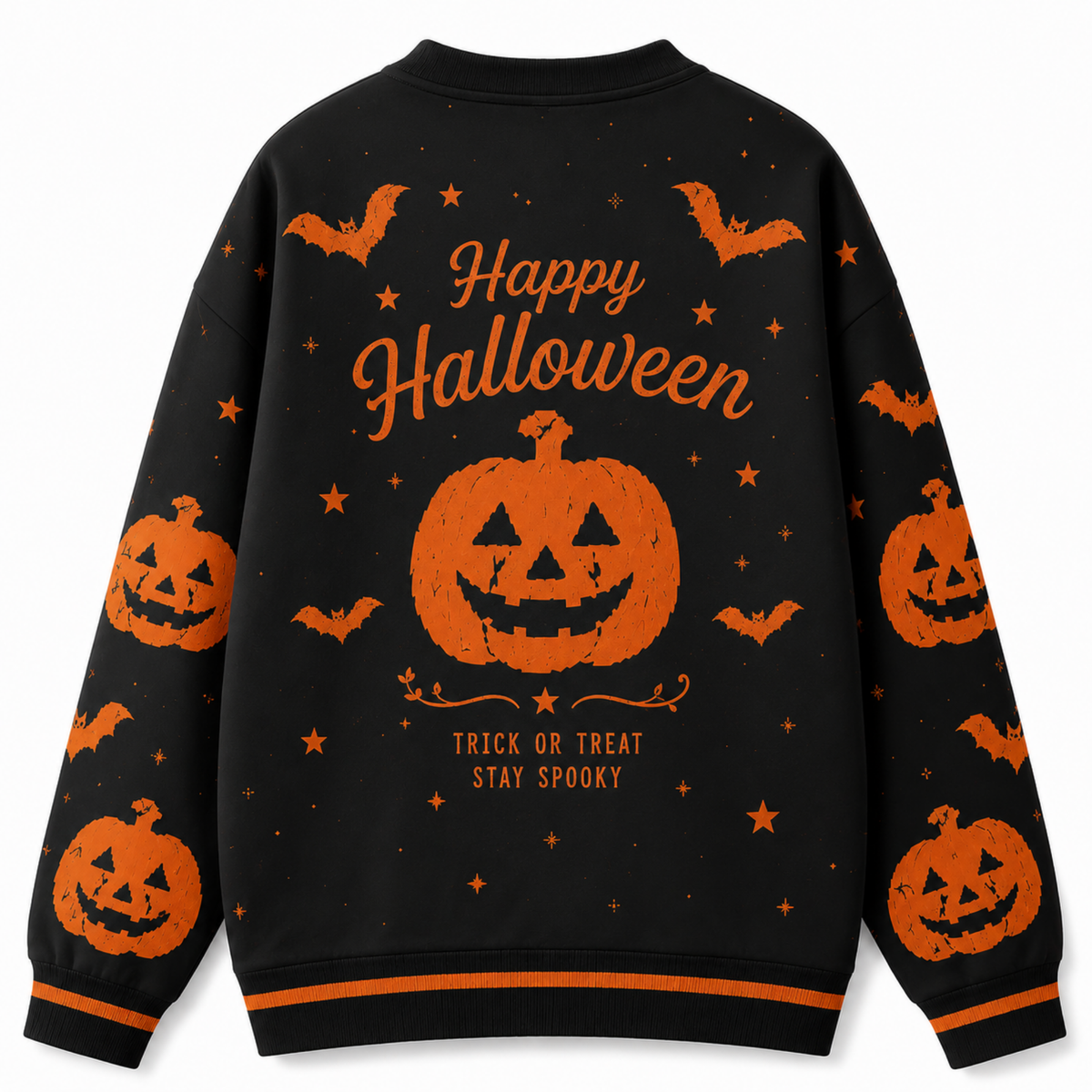 Chaotic Club Personalized Name Happy Halloween Cardigan Sweaters