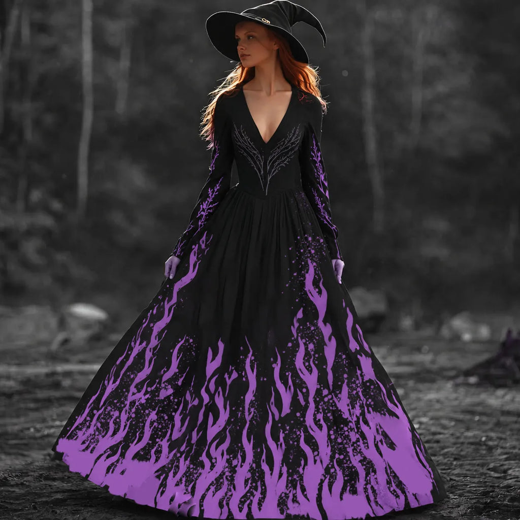 Spooky-Cute Maxi Dress – Halloween Favorite