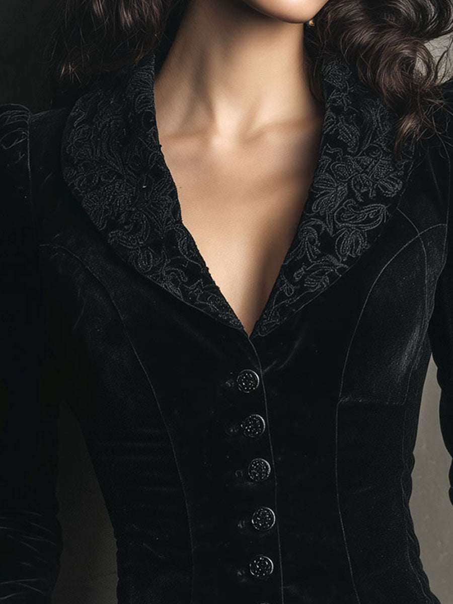 Blazer with velvet – Designer Aesthetic