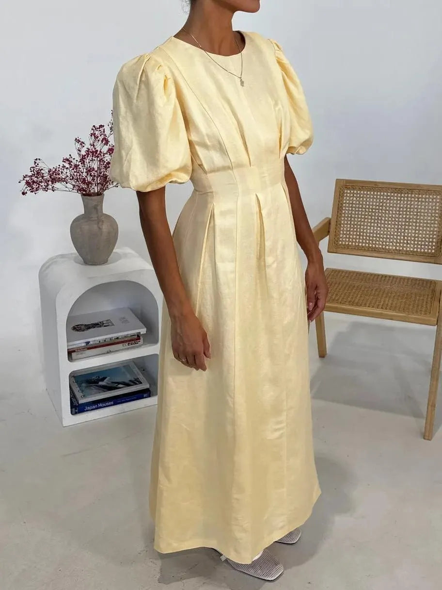Butter Yellow Air Maxi Dress