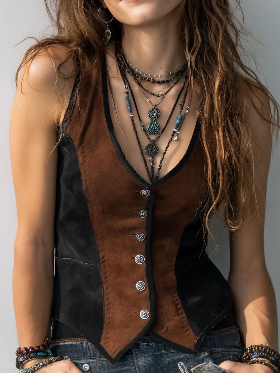 Vintage Statement Piece in suede, Best Value