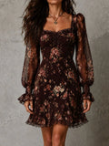 Boho Mini Dress in chiffon, Smart Price