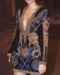 Sexy Sequin Crystal Mini Dress - 01