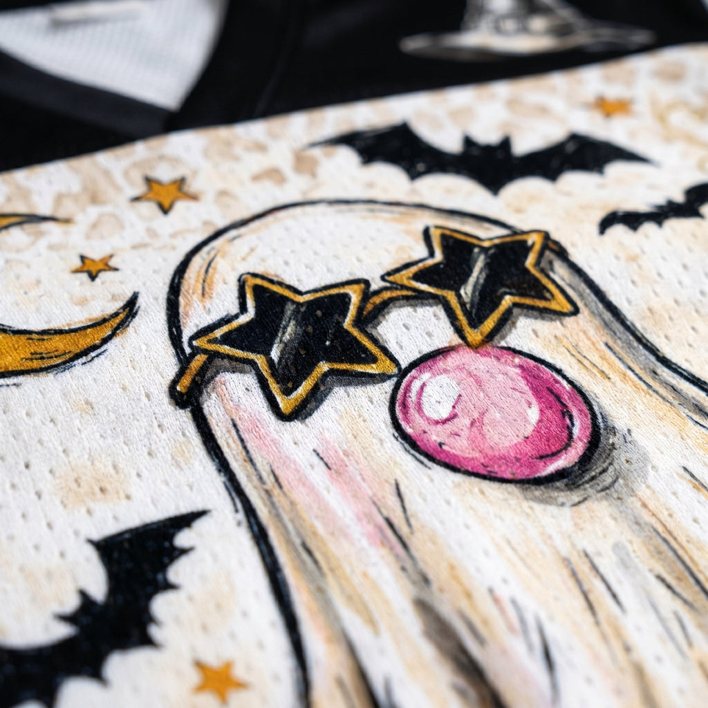 Chaotic Club Bubblegum Ghost Leopard Halloween Jersey