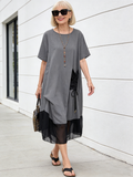 Cotton Dress Women's Medium and Long Skirt