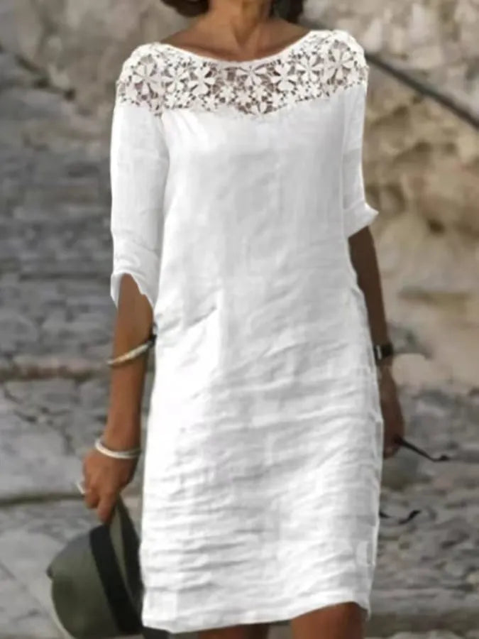 Chic Dress in lace, Designer Aesthetic