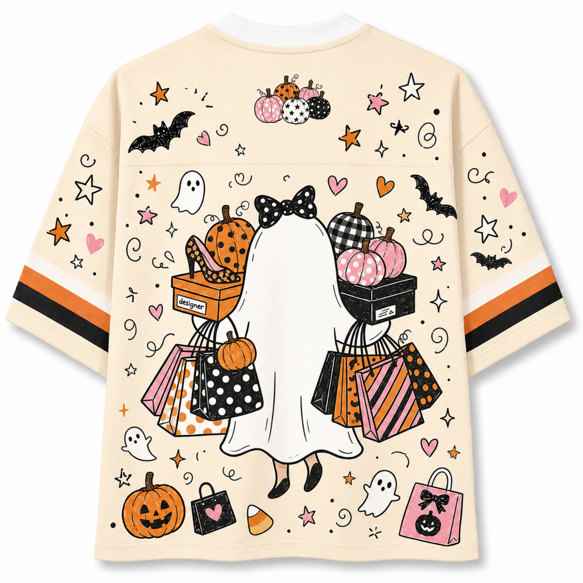 Chaotic Club Funny Ghost Spend Husband Money Mesh Jersey