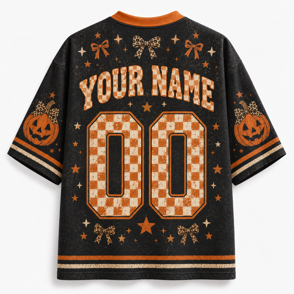 Chaotic Club Pumpkin Season Checkered Fall Mesh Jersey