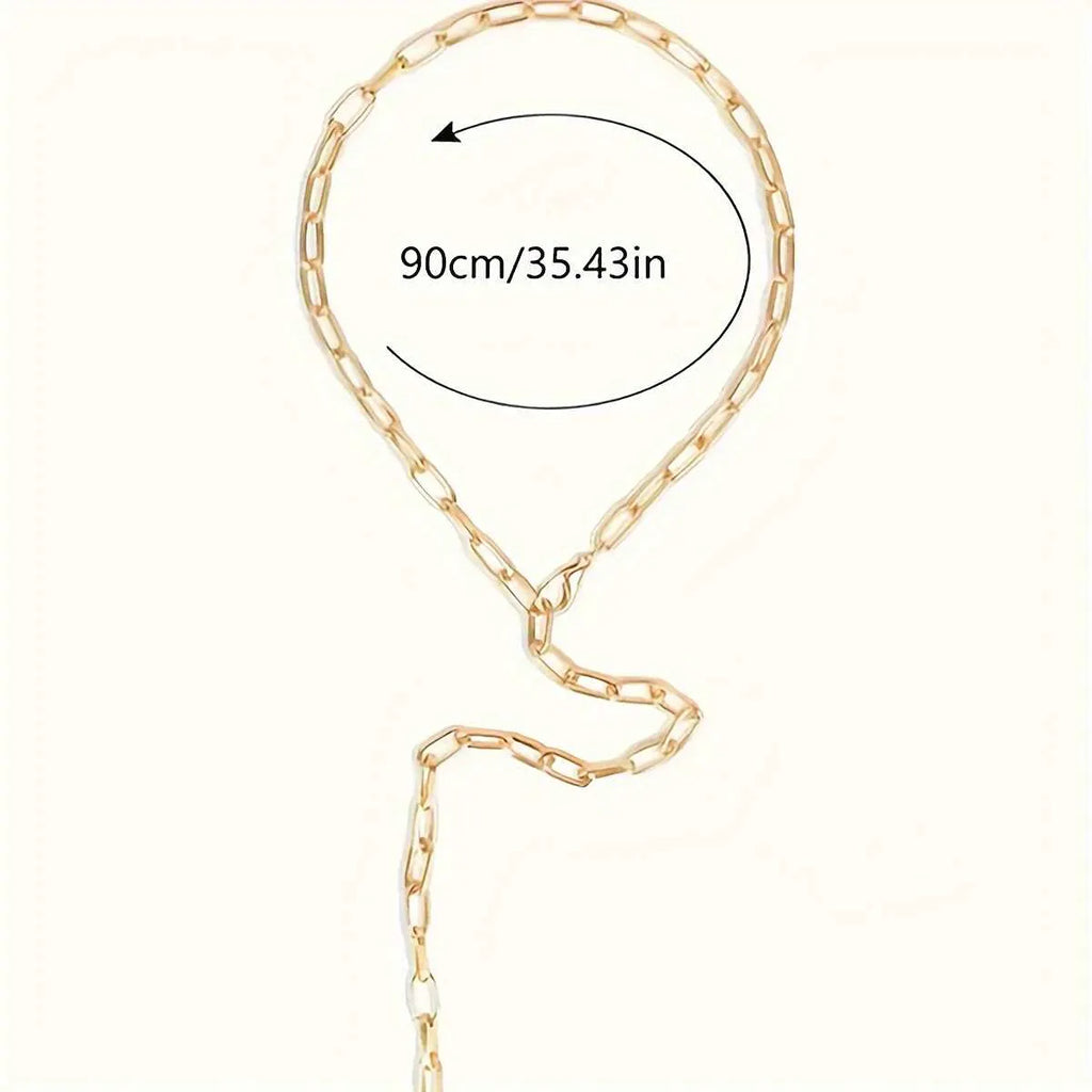 Ladies' Metal Splicing Body Chain Elegant and Personalized Accessory