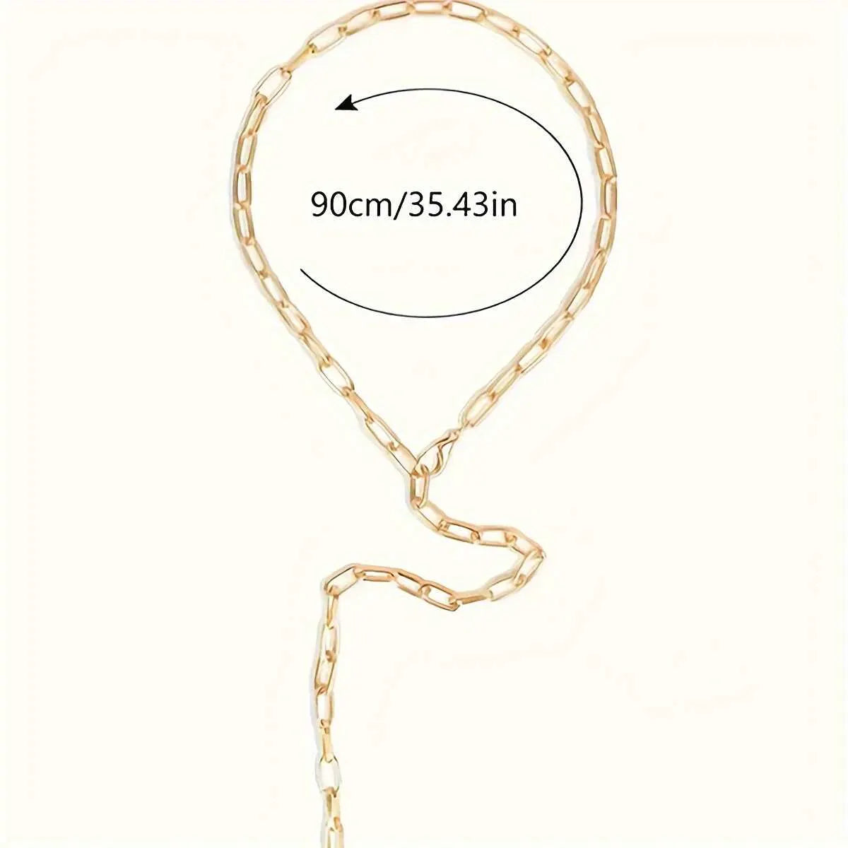 Ladies' Metal Splicing Body Chain Elegant and Personalized Accessory