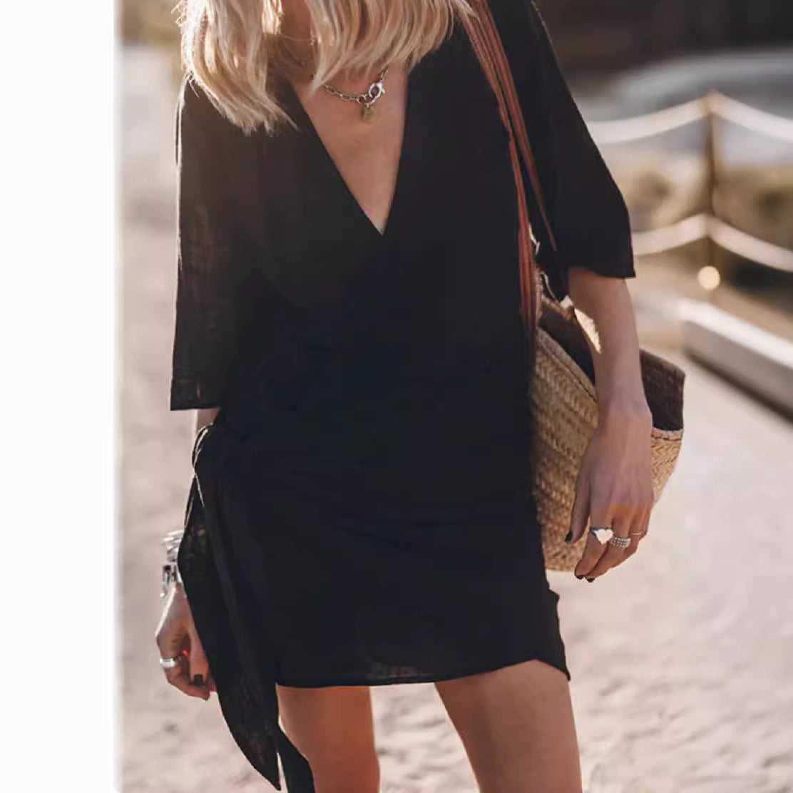 Chic Dress in linen, Smart Price