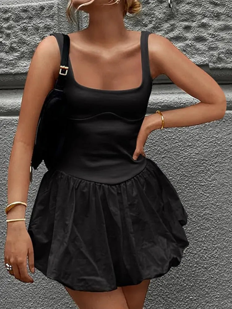 Minimalist Sleeveless Mini Dress