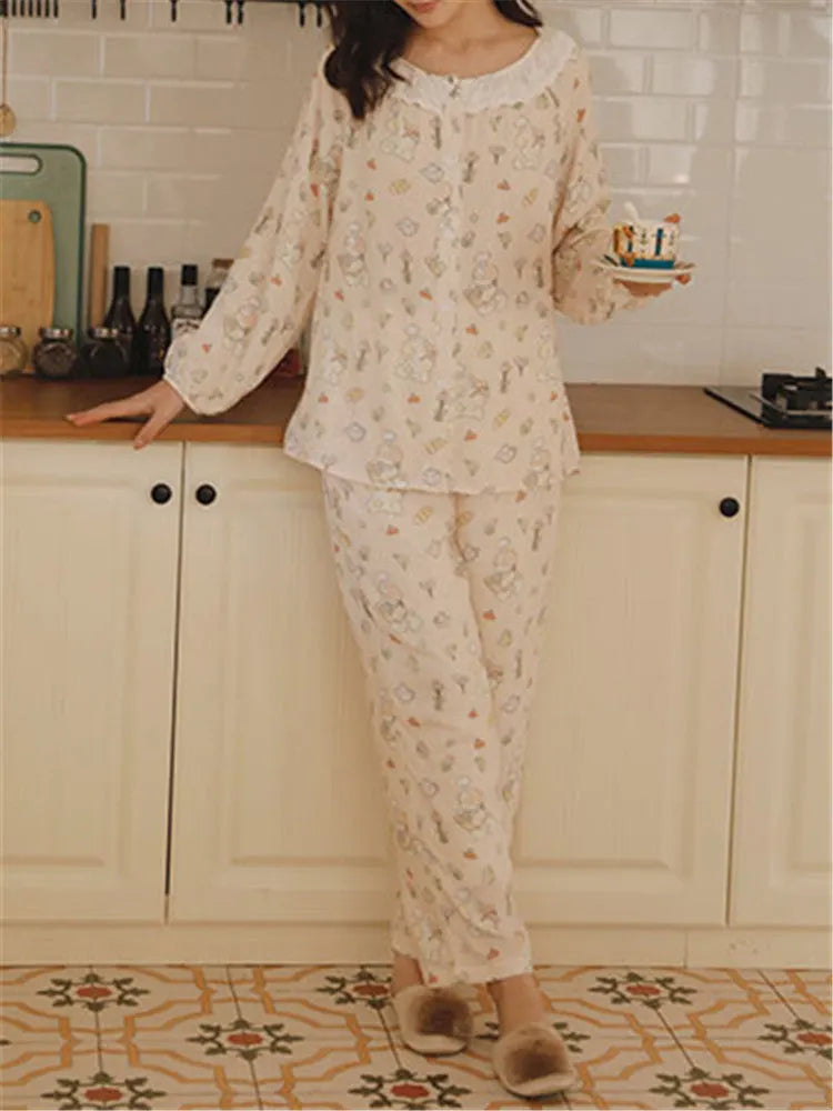 Bamboo Cotton Printed Sleepwear Set