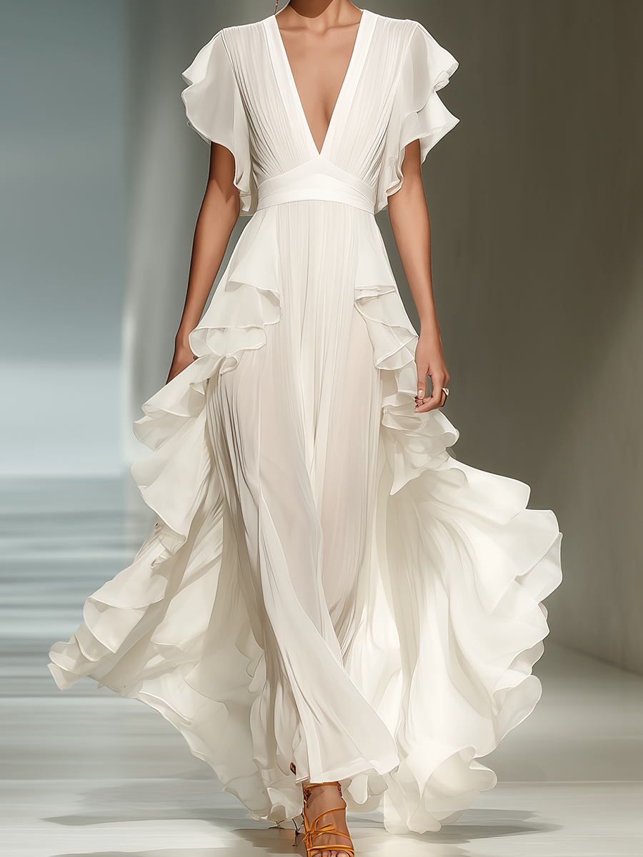 Maxi Dress with chiffon – Affordable Luxury