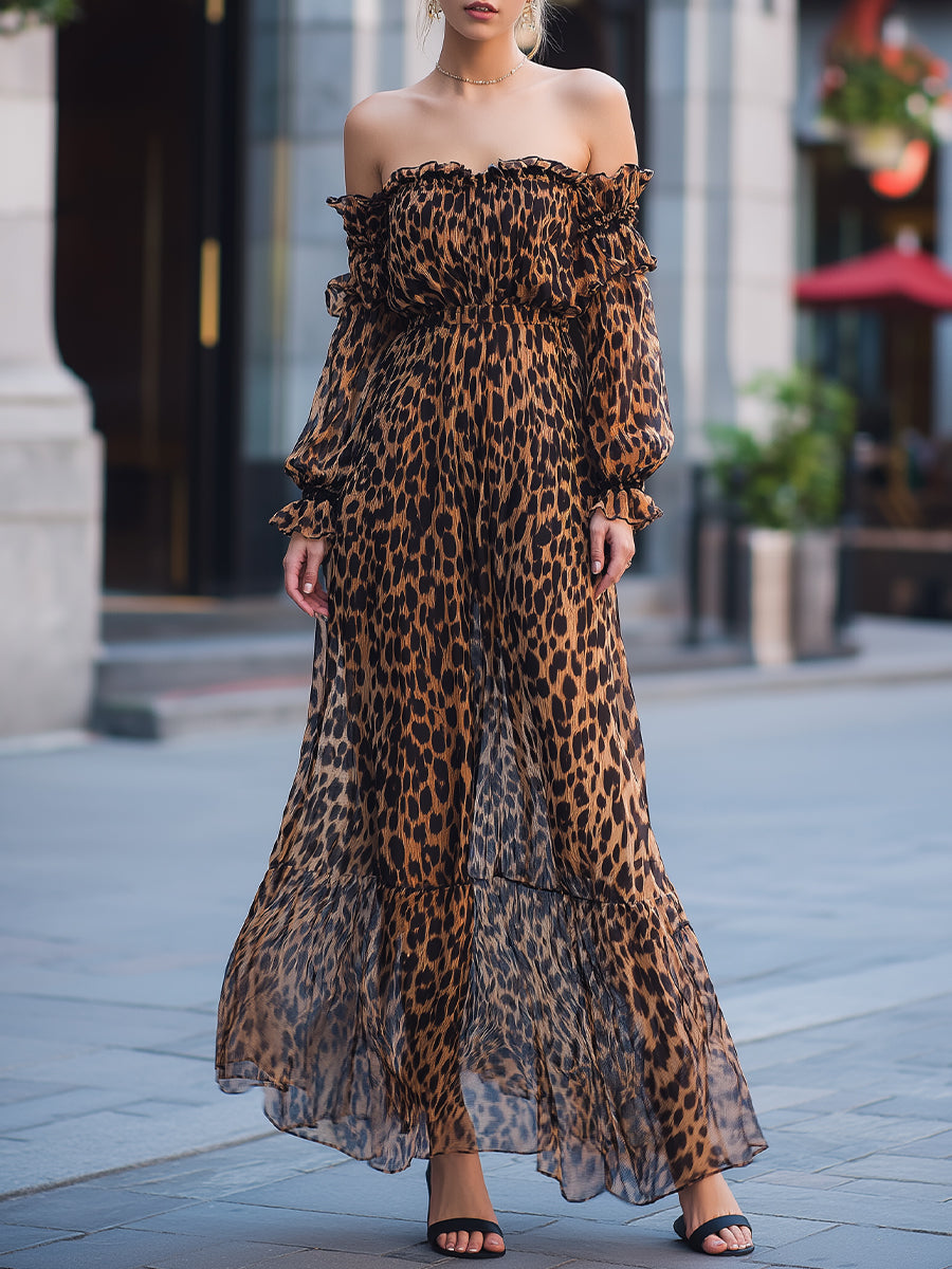 Maxi Dress with chiffon – Premium Look