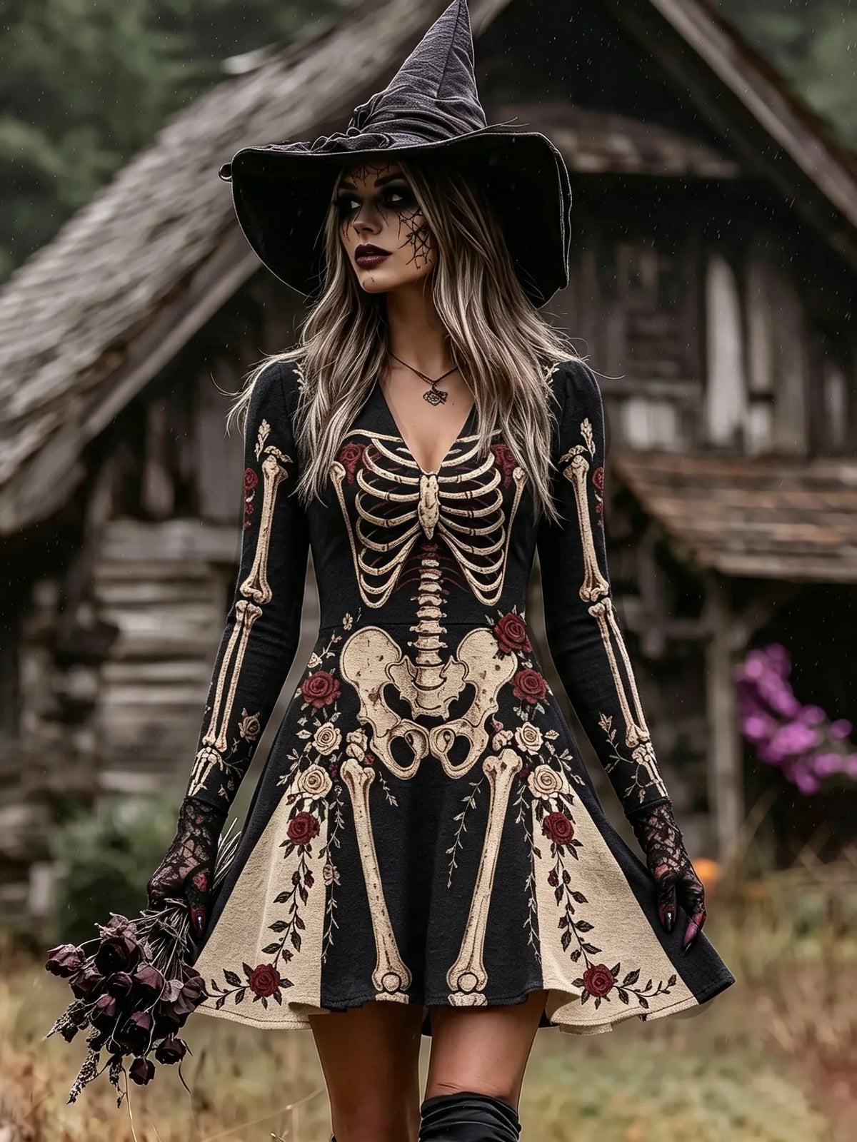 Vintage Mini Dress – Boo-tiful Halloween