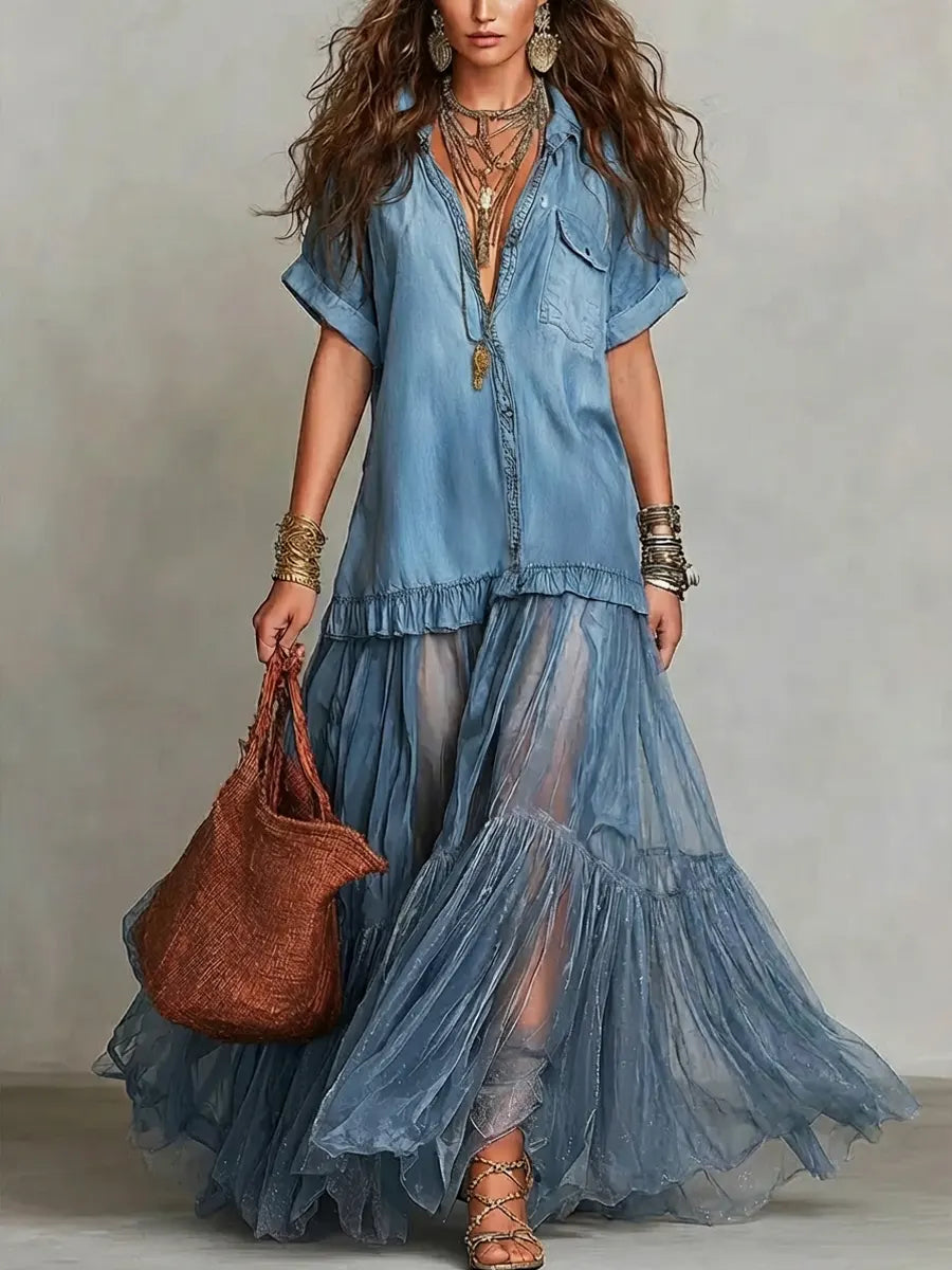 Maxi Dress That Flatters – Retro & denim