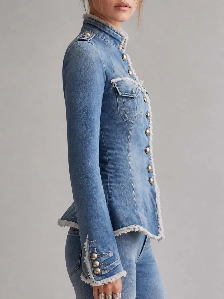 Vintage Jacket in denim, Designer Aesthetic
