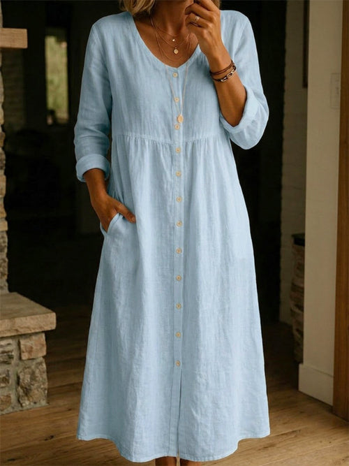 Dress with linen – Designer Aesthetic