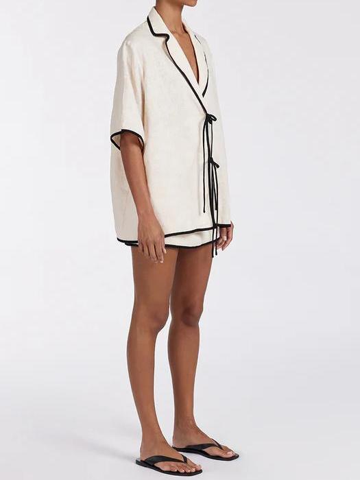 NOIR CREAM Skirt Set