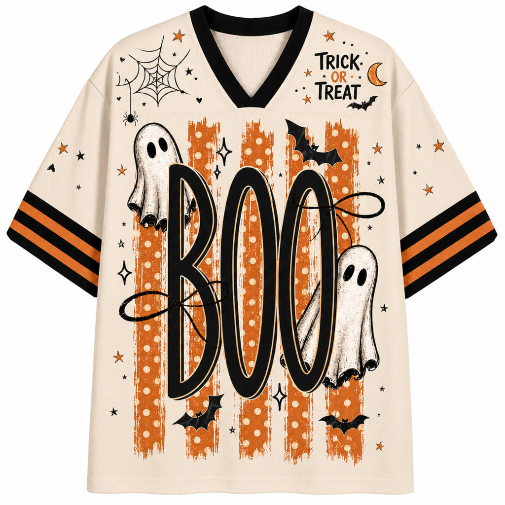 Chaotic Club Boo Ghosts Halloween Mesh Jersey