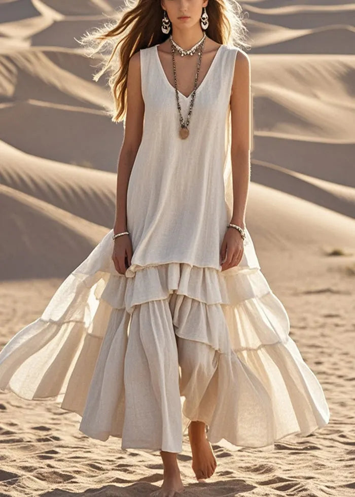 Chic Maxi Dress in cotton, Unbeatable Price
