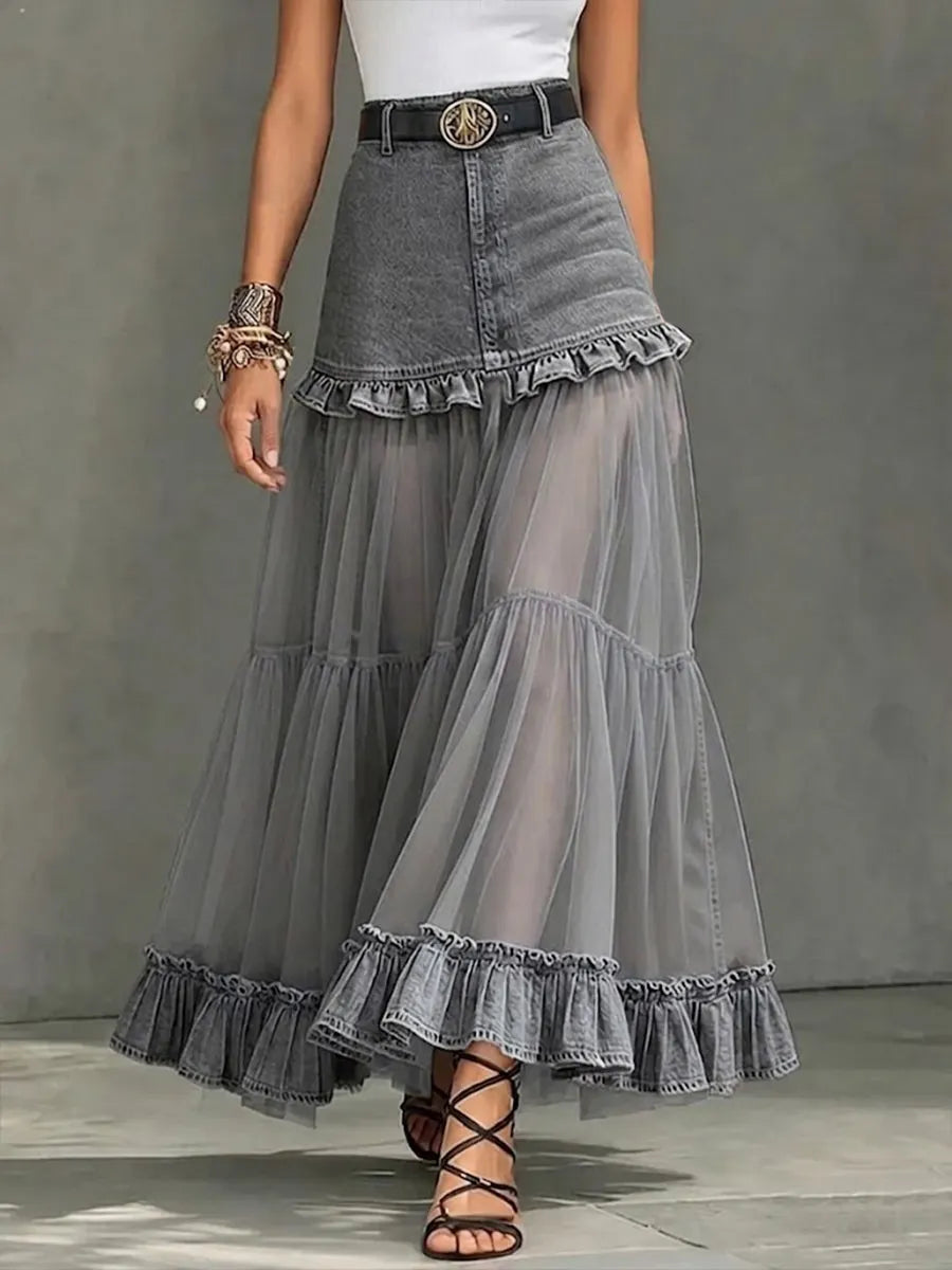 Skirt with chiffon – Designer Aesthetic