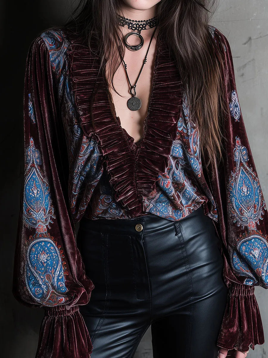 Blouse That Flatters – Boho & velvet