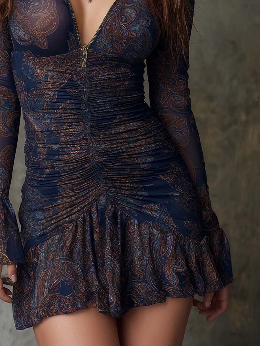Retro Mini Dress in premium, Designer Aesthetic
