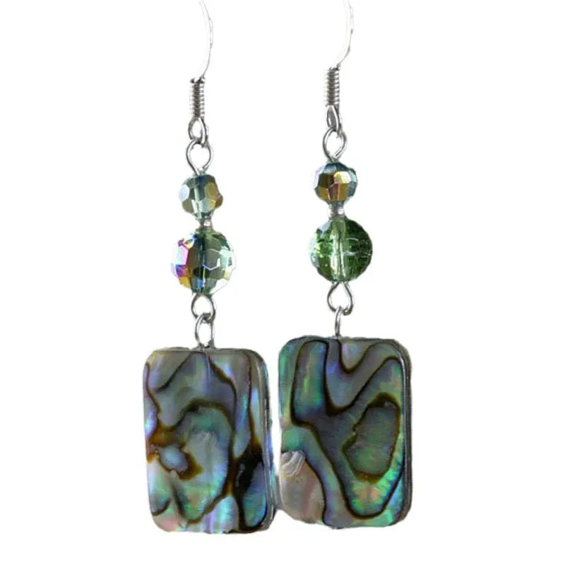 Beaded pendant earrings