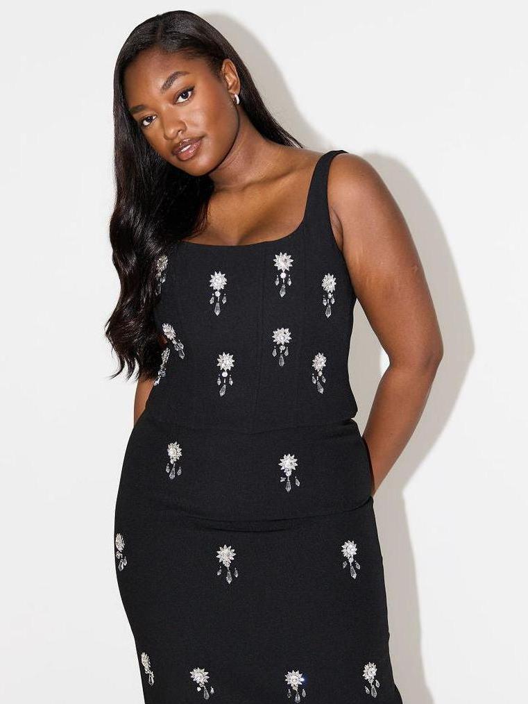 The Ultimate Muse Crystal Maxi Skirt Set