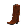Women's Vintage Tassel Western Boots