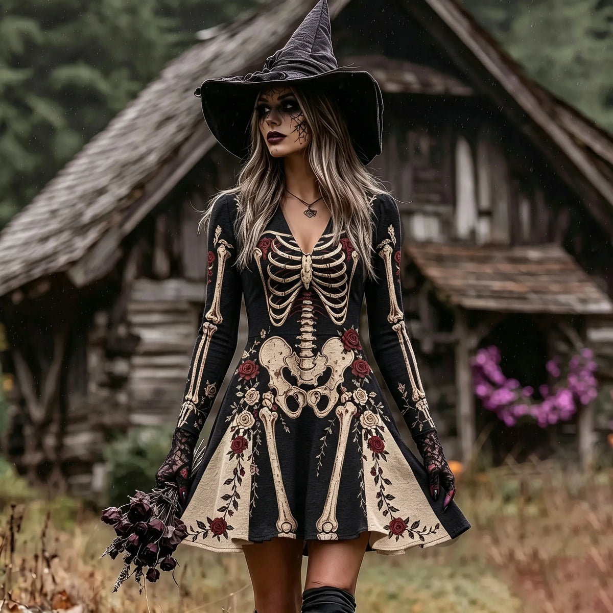 Vintage Mini Dress – Boo-tiful Halloween