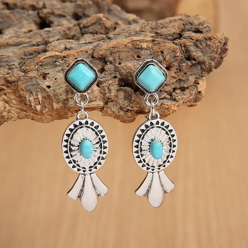 Retro Turquoise Earrings