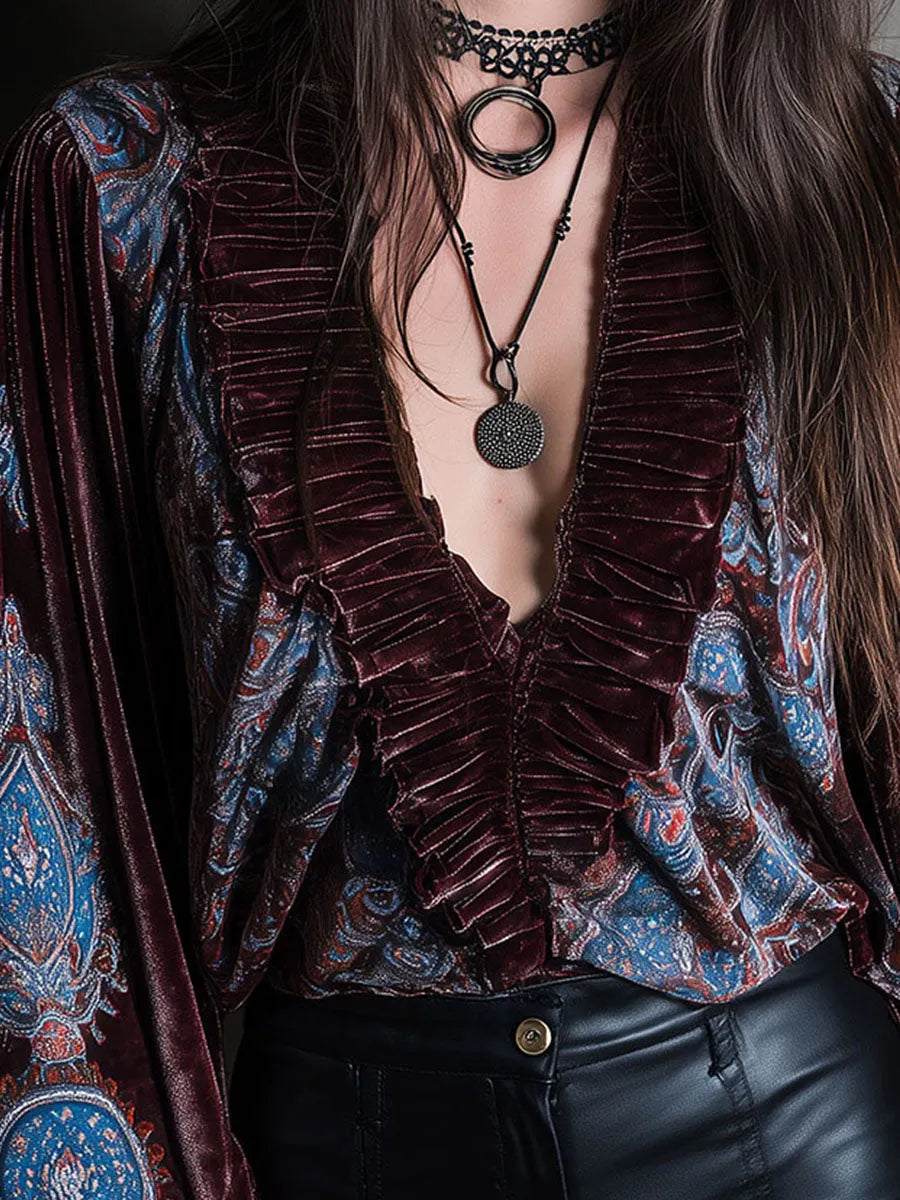 Blouse That Flatters – Boho & velvet