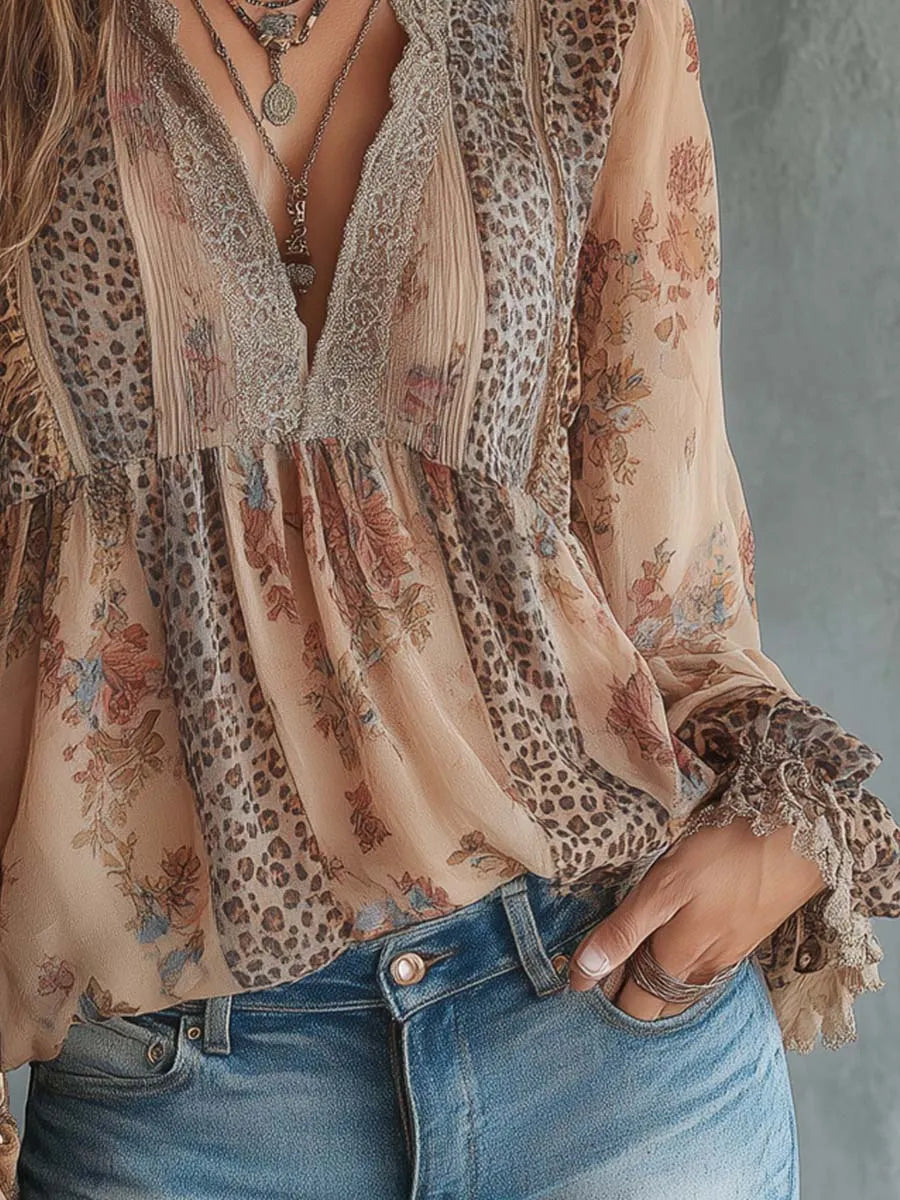 Vintage Blouse in lace, Unbeatable Price