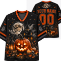 Chaotic Club Custom Haunted House Pumpkin Halloween Jersey