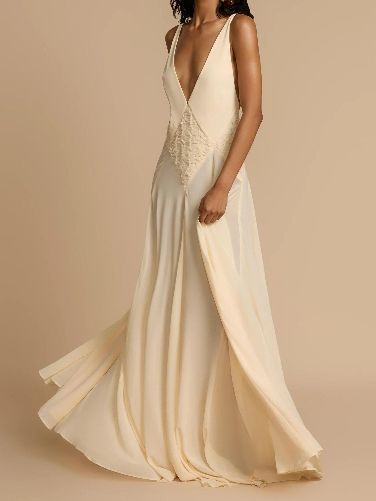 Lavinia Plunging V Maxi Dress