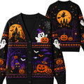 Chaotic Club Spooky Nights Vintage Halloween Cardigan
