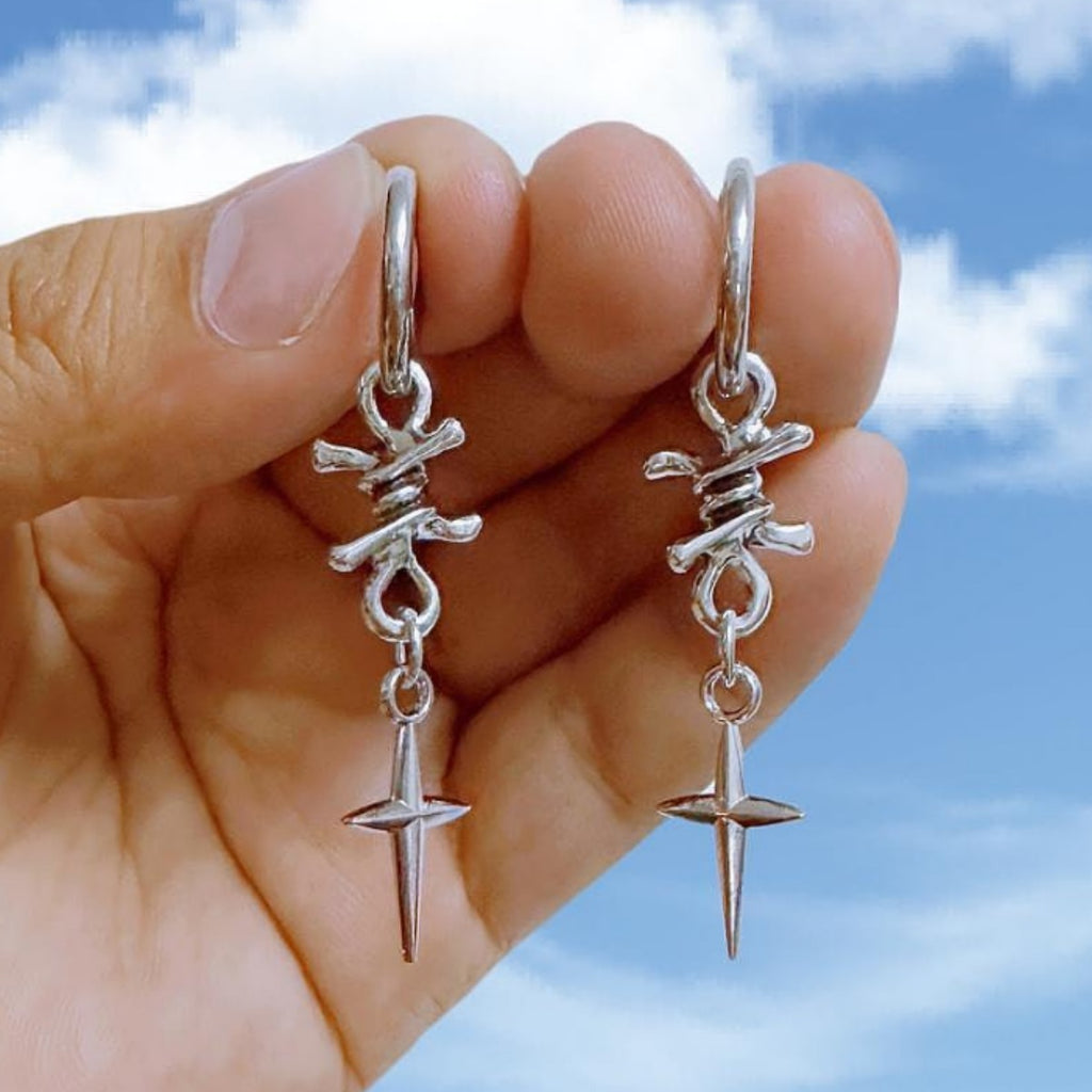 Cross Star Earrings