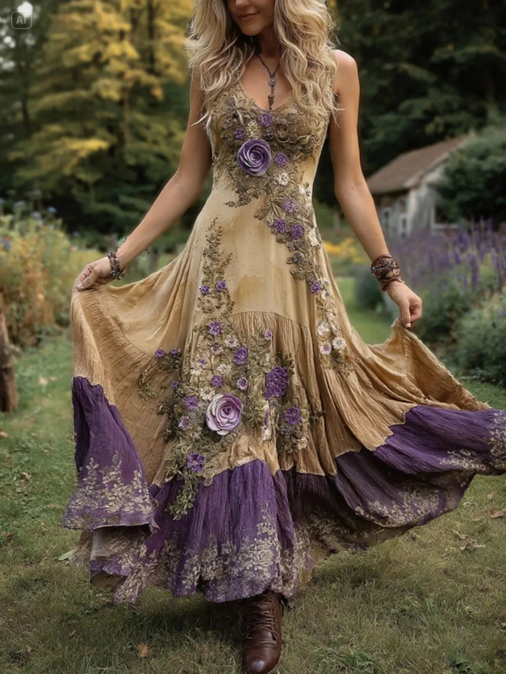 Maxi Dress with linen – Smart Price