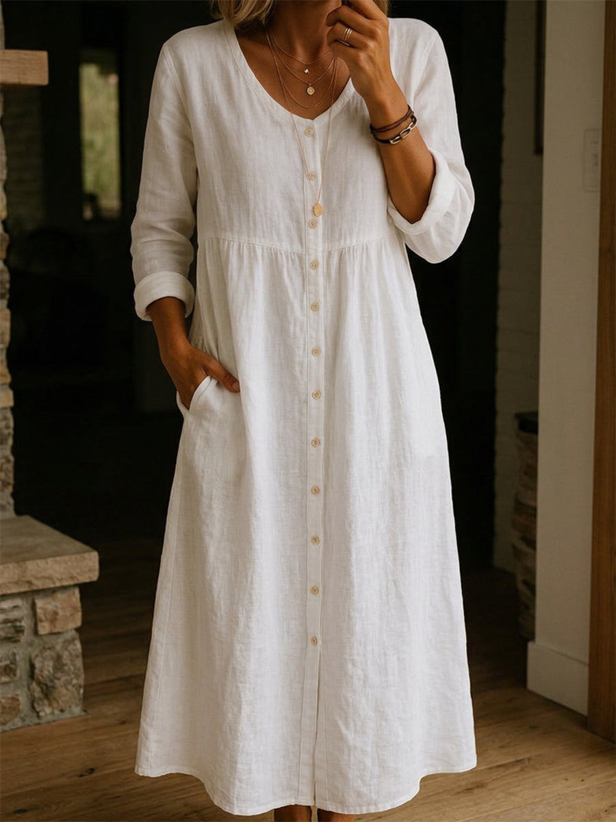 Dress with linen – Designer Aesthetic