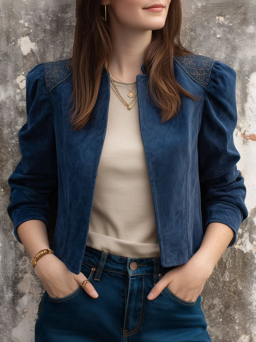 Retro Jacket in suede, Smart Price