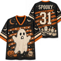 Chaotic Club Vintage Spooky Graveyard Ghost Halloween Mesh Jersey